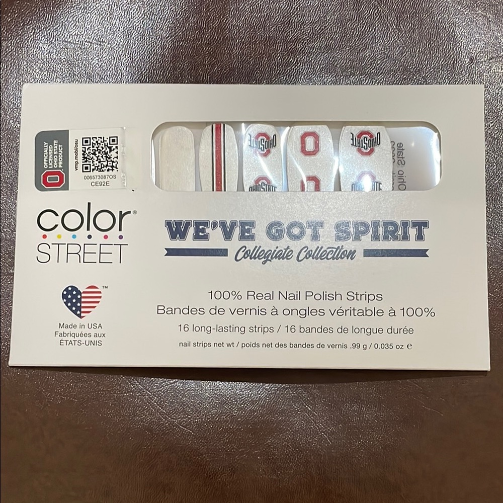 Color Street Collegiate Collection Nail Strips - Red and White